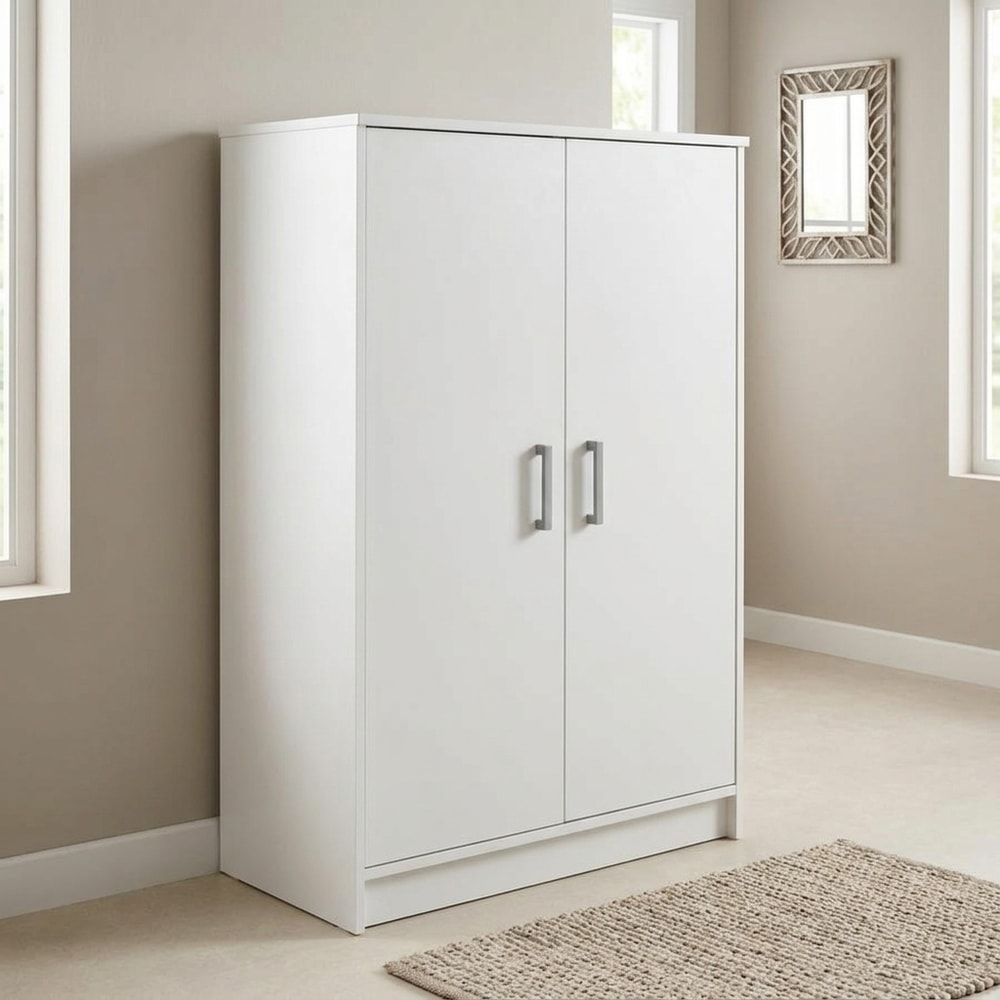Zapatero Blanco 2 Puertas y 6 Estantes