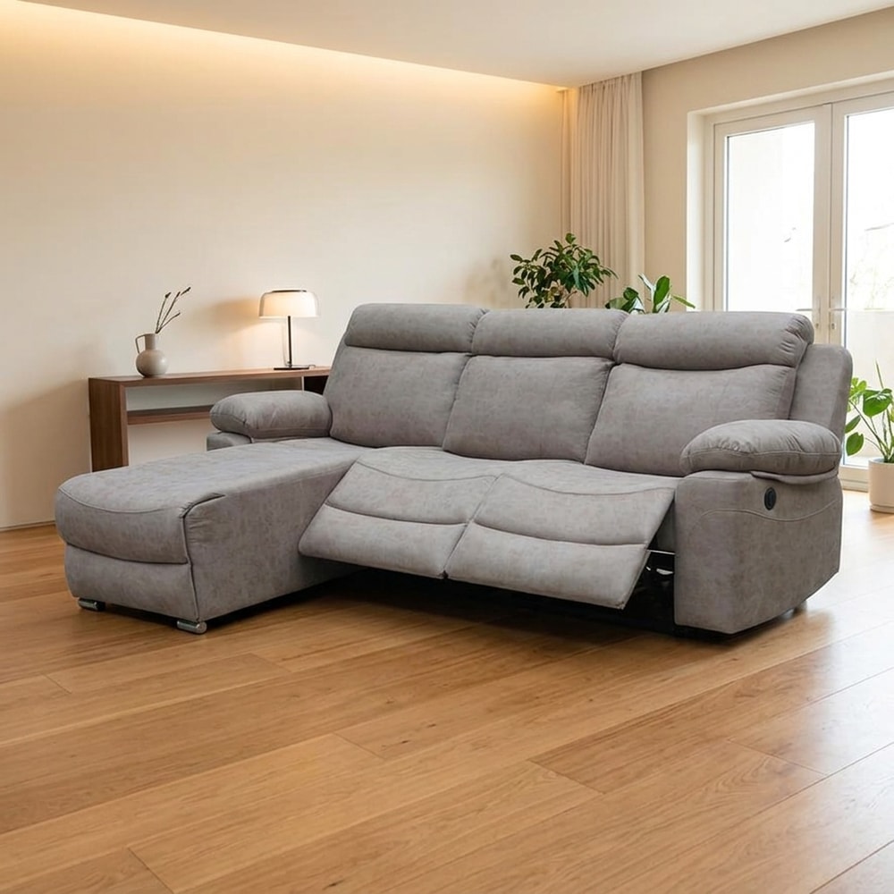 Chaise Longue Relax Eléctrico 2 Plazas Cemento
