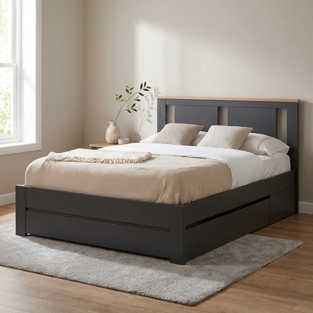 Cajón Inferior Cama con Ruedas Gris