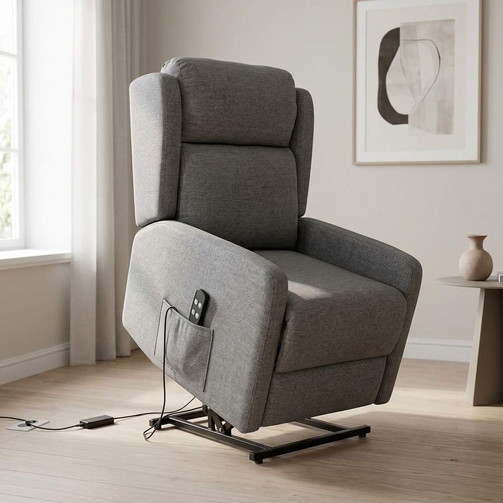 Sillón Relax Eléctrico Levanta Personas Gris