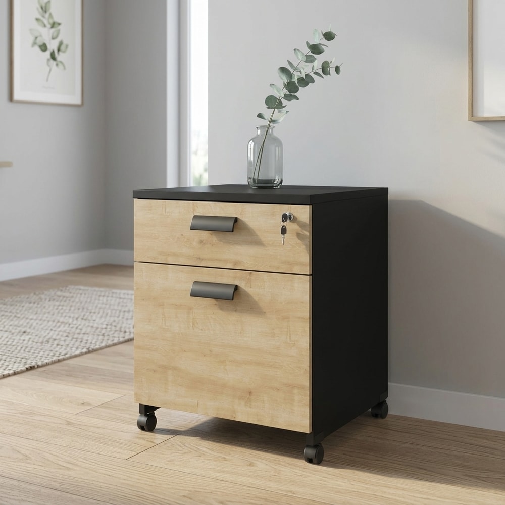 Cajonera de oficina con ruedas y cerradura