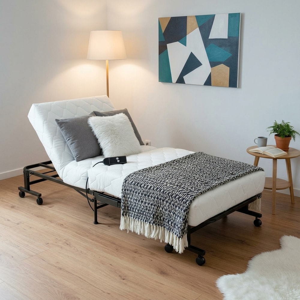 Cama supletoria articulada eléctrica con colchón