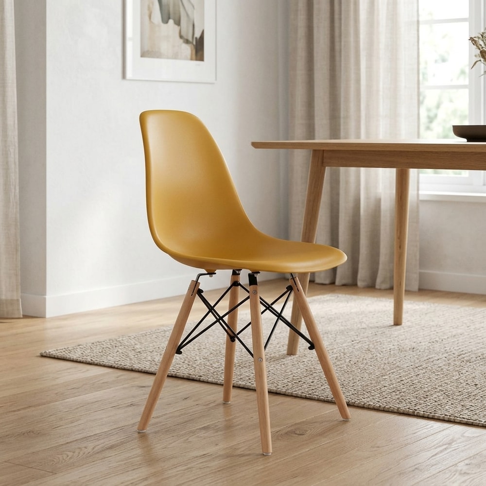 Silla de Comedor Nórdica Mostaza