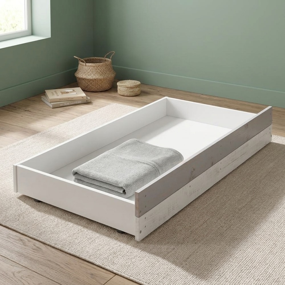 Cajón cama nido infantil madera tricolor