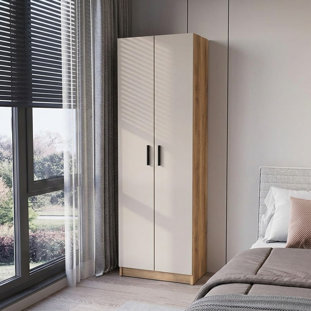 Armario Auxiliar Multiusos 2 Puertas Beige