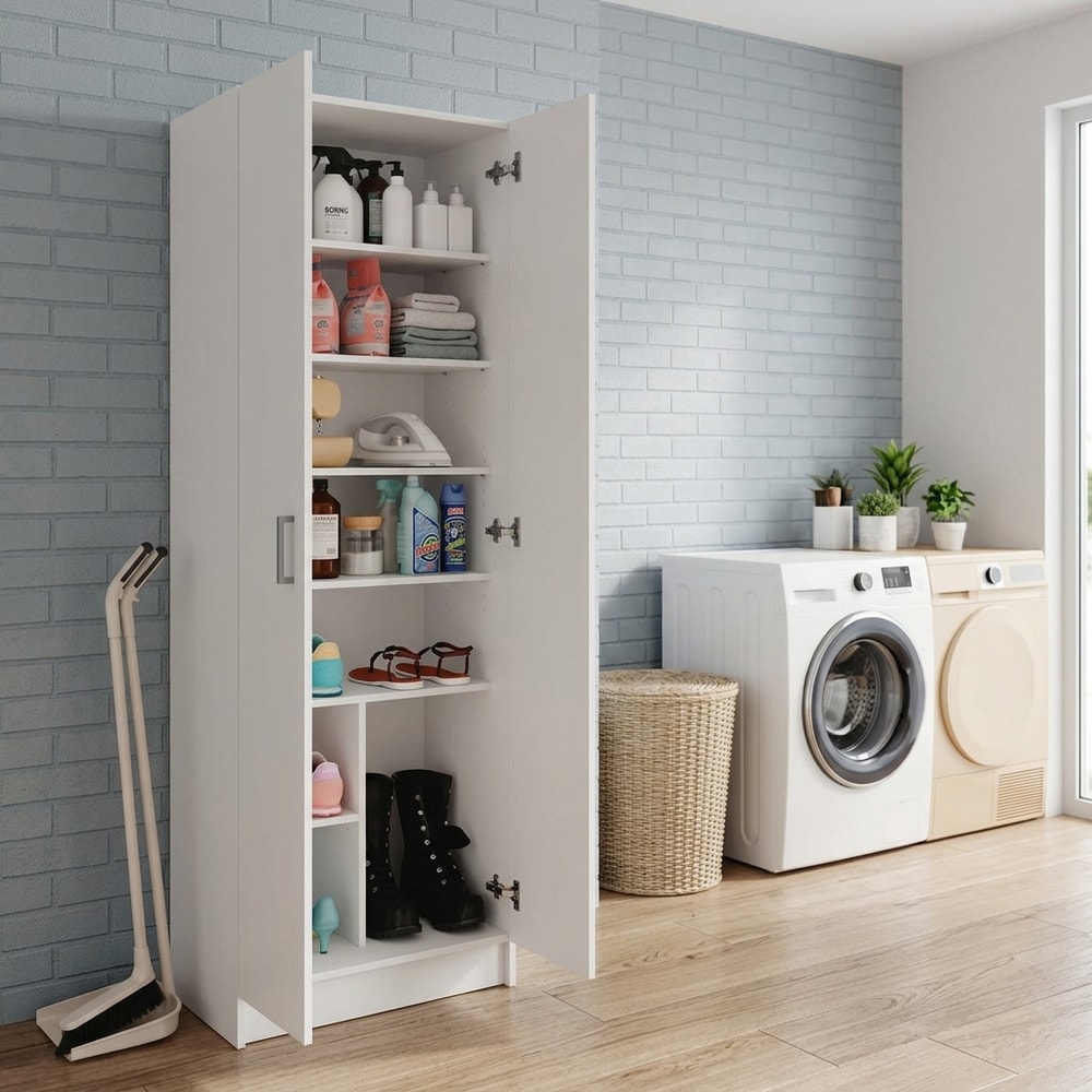 Armario Multiusos Blanco 2 Puertas