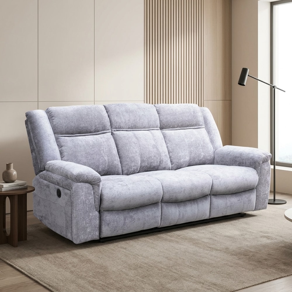 Sofá 3 Plazas con Sistema Relax Eléctrico Beige
