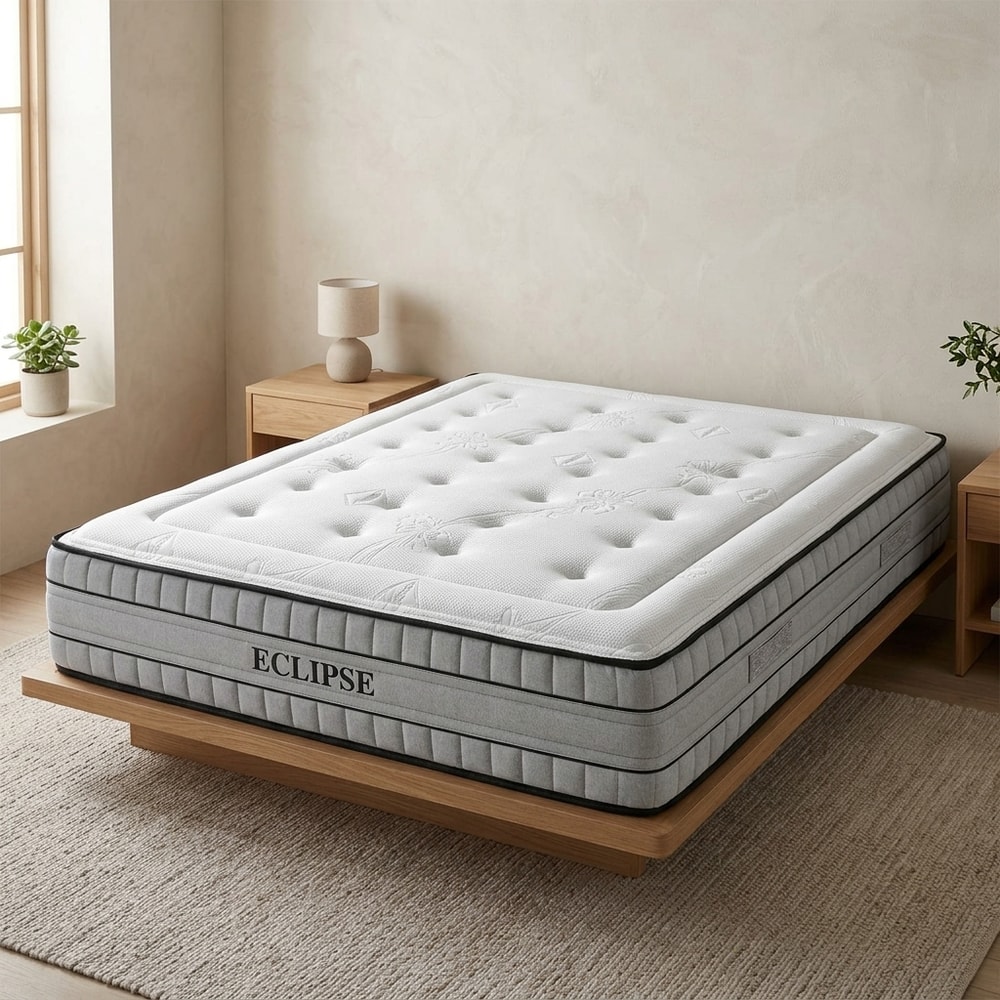 Colchón de muelles ensacados y viscoelástica