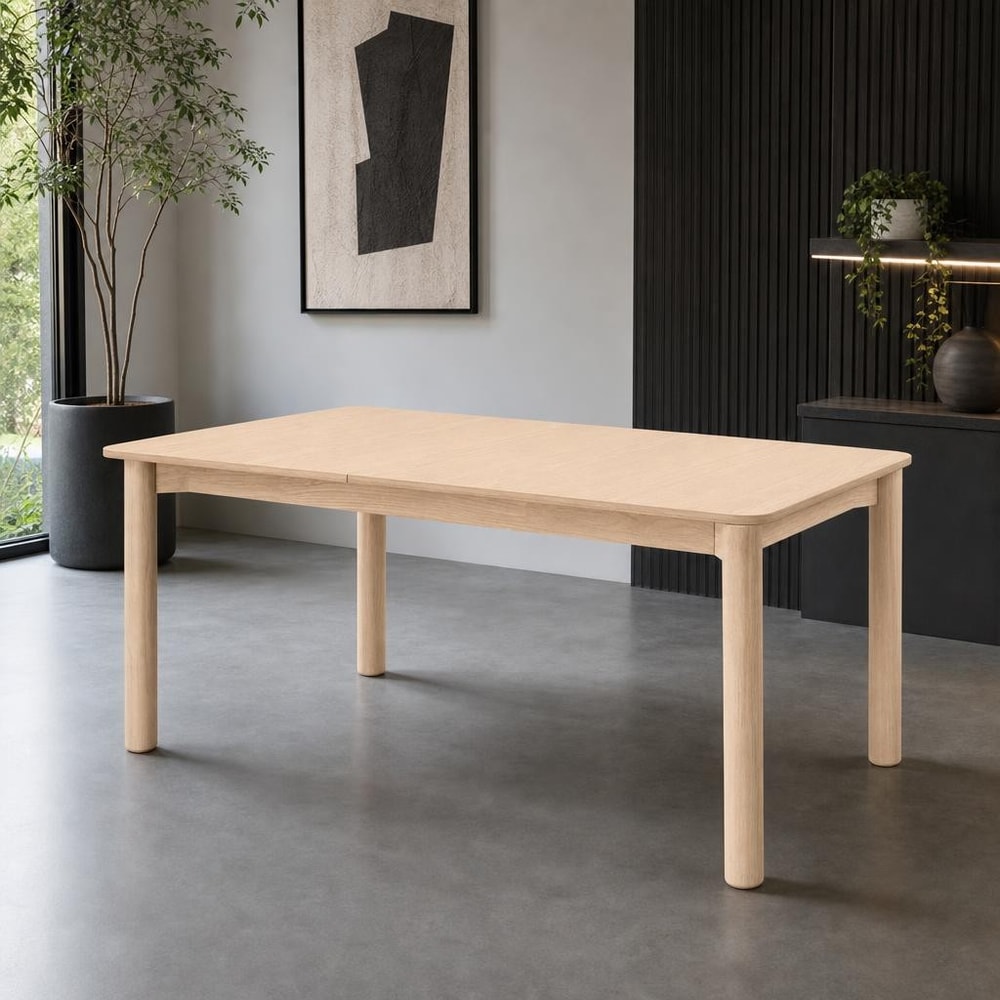 Mesa extensible rectangular natural claro