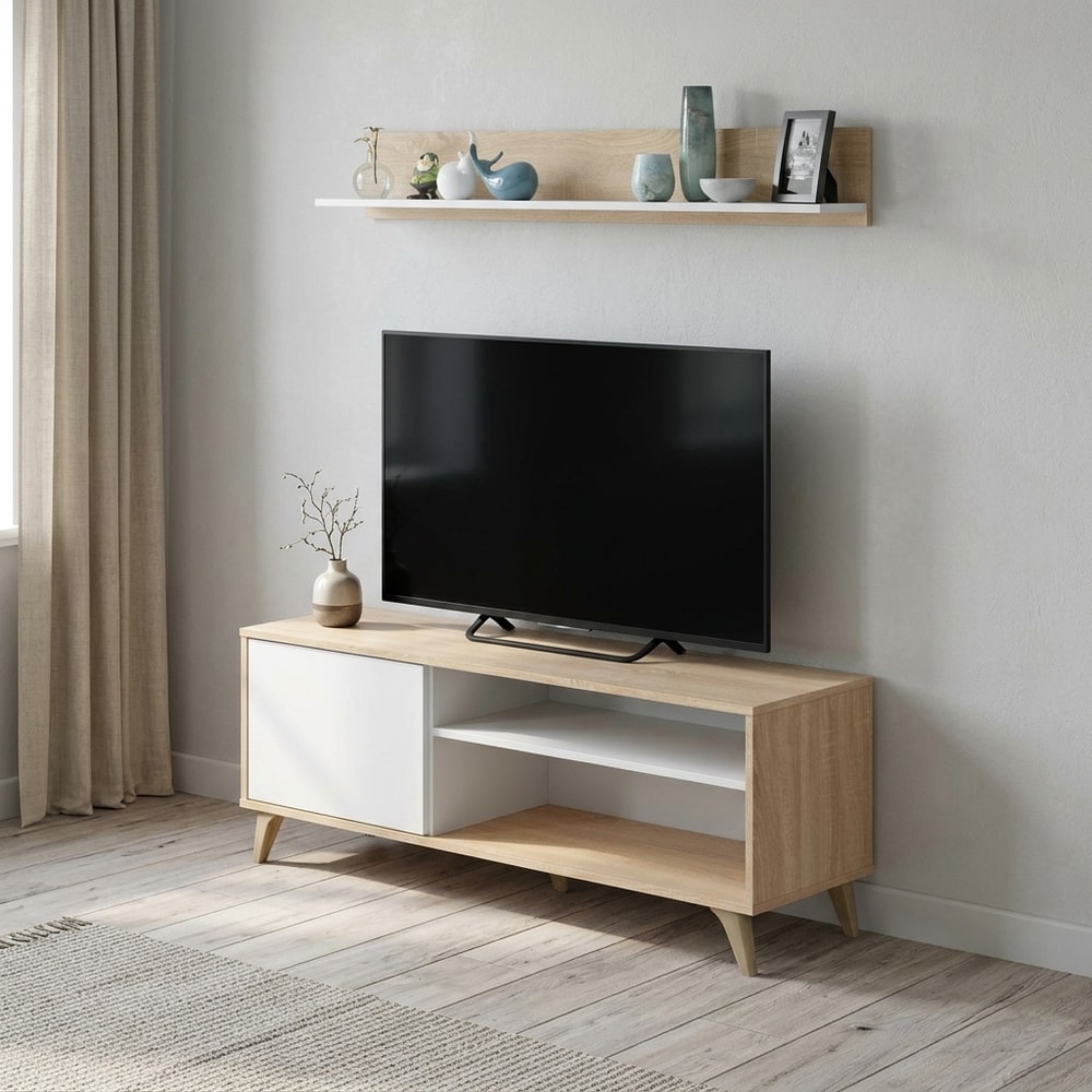 Mueble de TV Nórdico con Estante