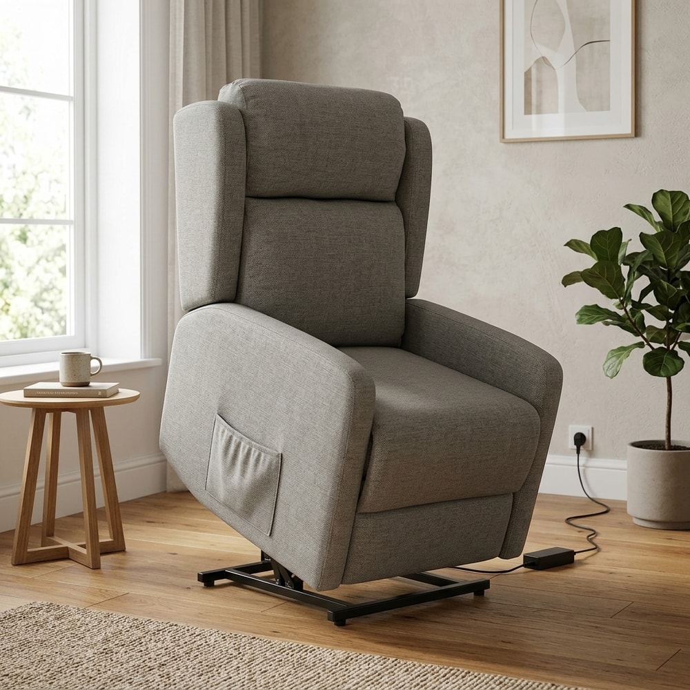 Sillón Relax Eléctrico Levanta Personas Gris