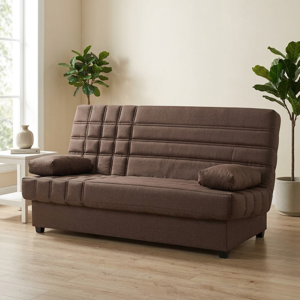 Sofá Cama Clic-Clac con Arcón Marrón