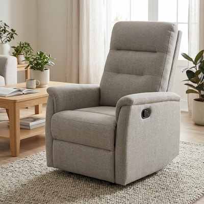Sillón Relax Manual Tapizado Tela
