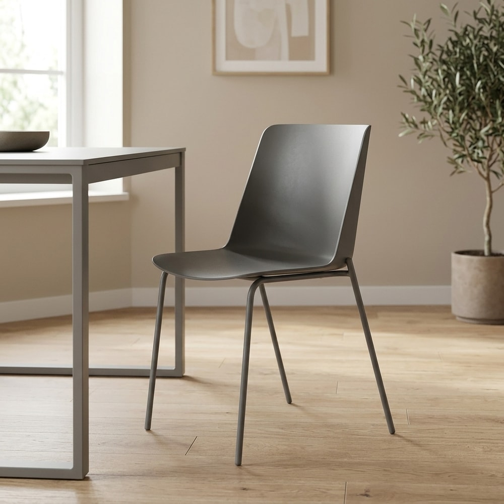 Pack 4 sillas de comedor moderna grafito