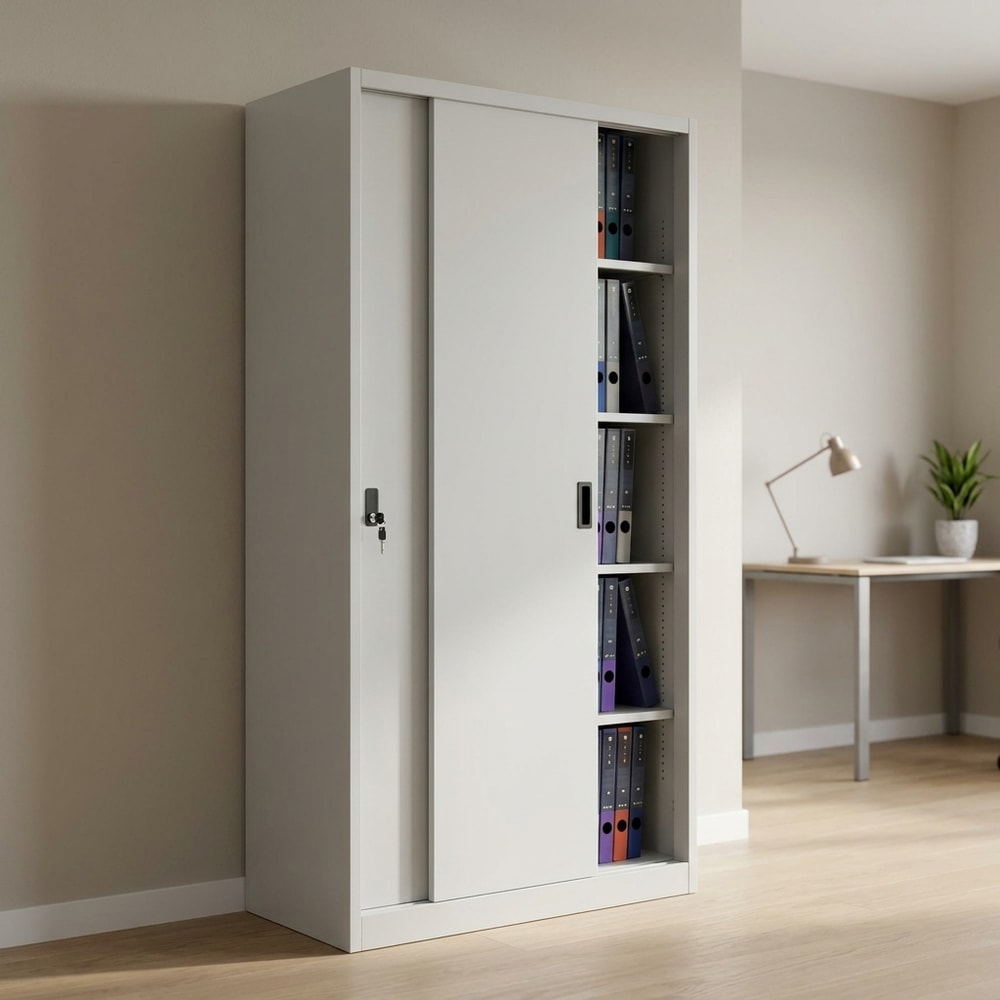 Armario Metálico Multiusos Puertas Correderas