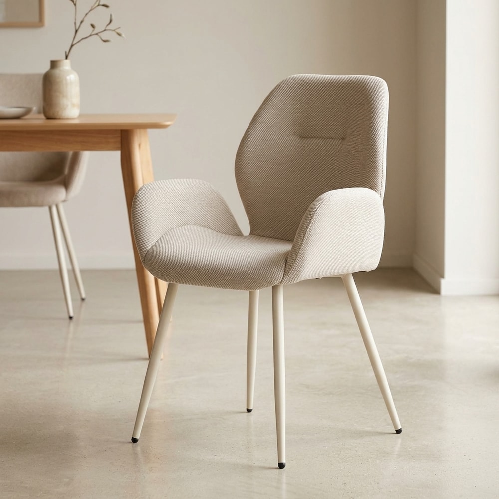 Silla de Comedor Tapizada Ansu Beige