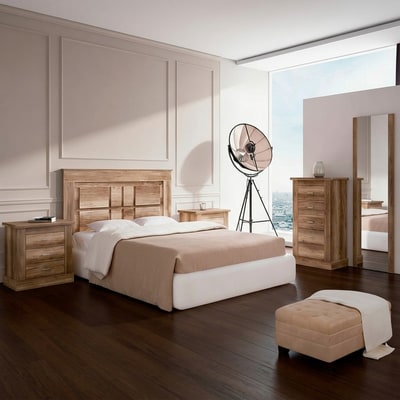Dormitorio completo color cañón con sinfonier