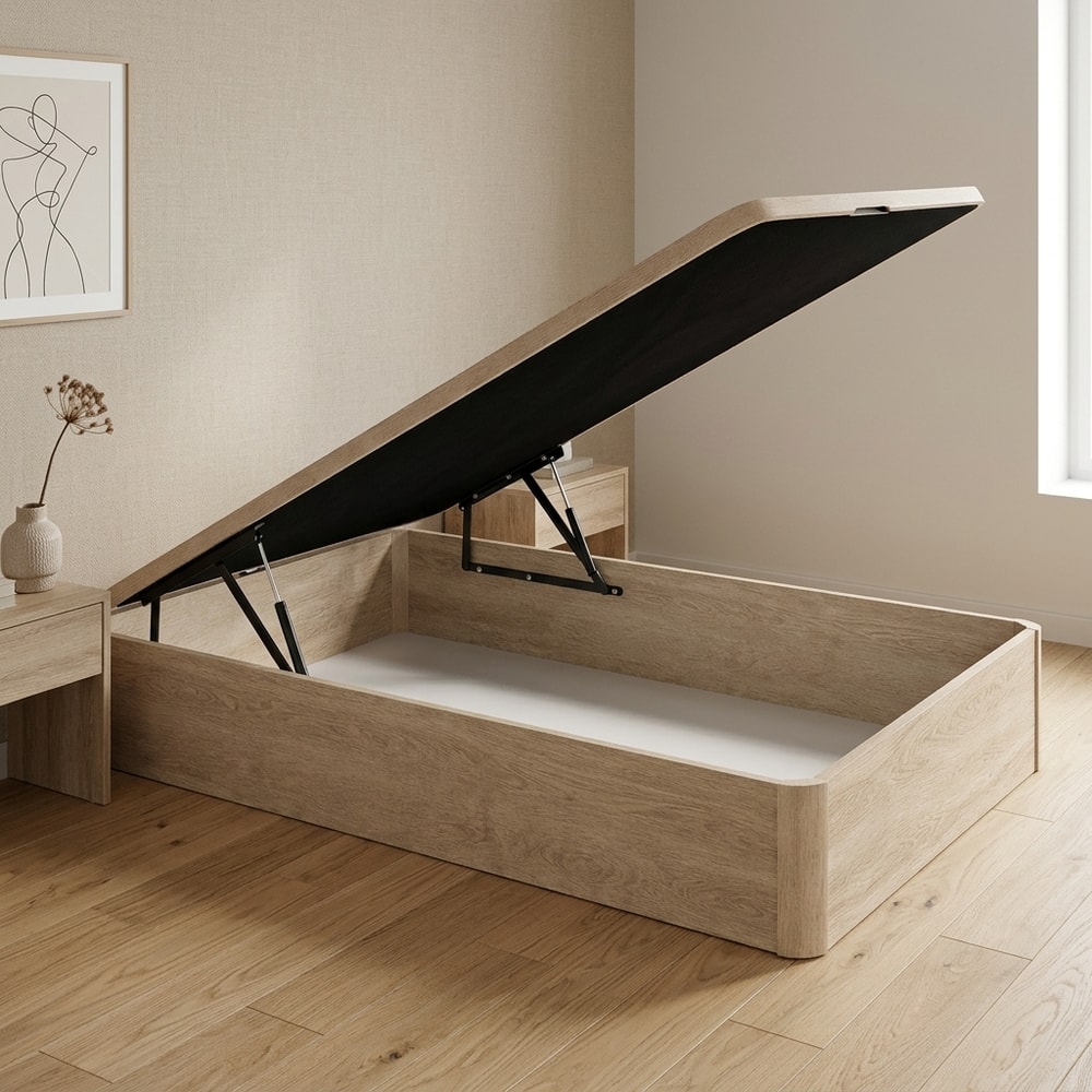 Canapé abatible de madera color cambria