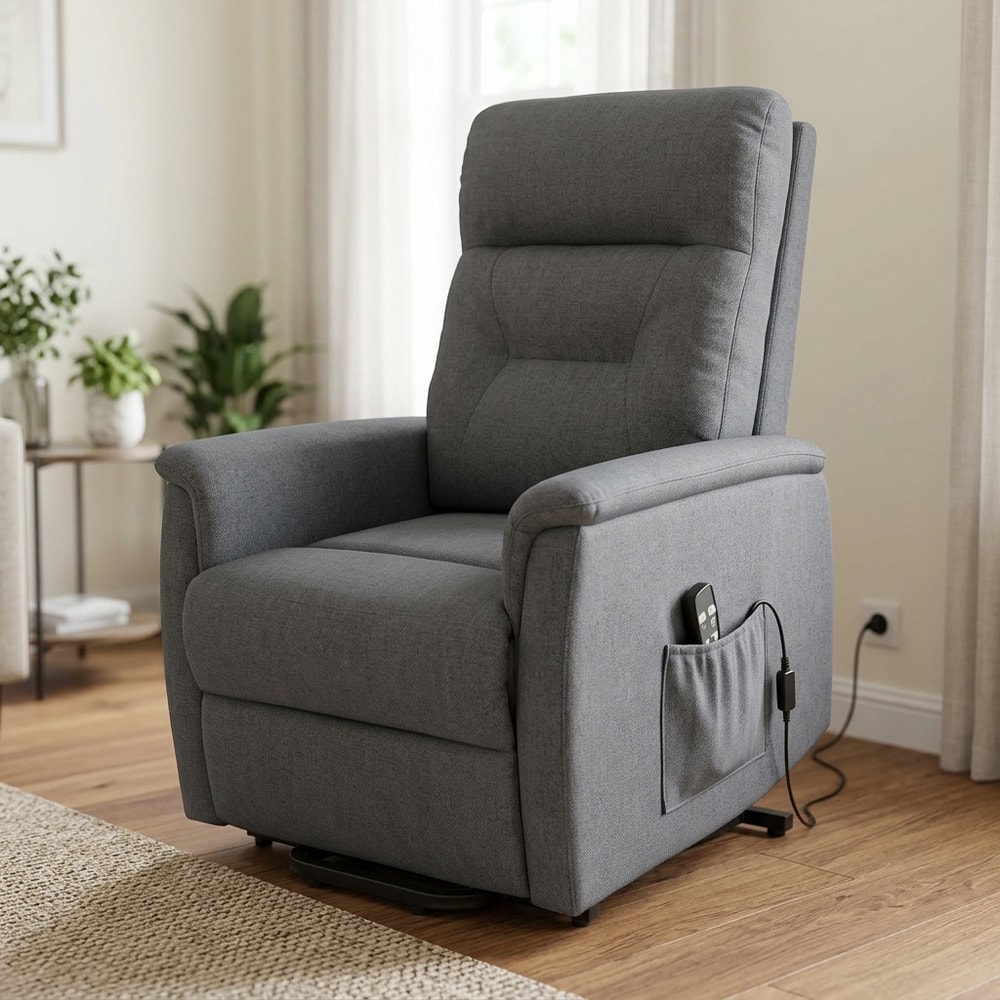 Sillón Relax Eléctrico Levanta Personas Gris