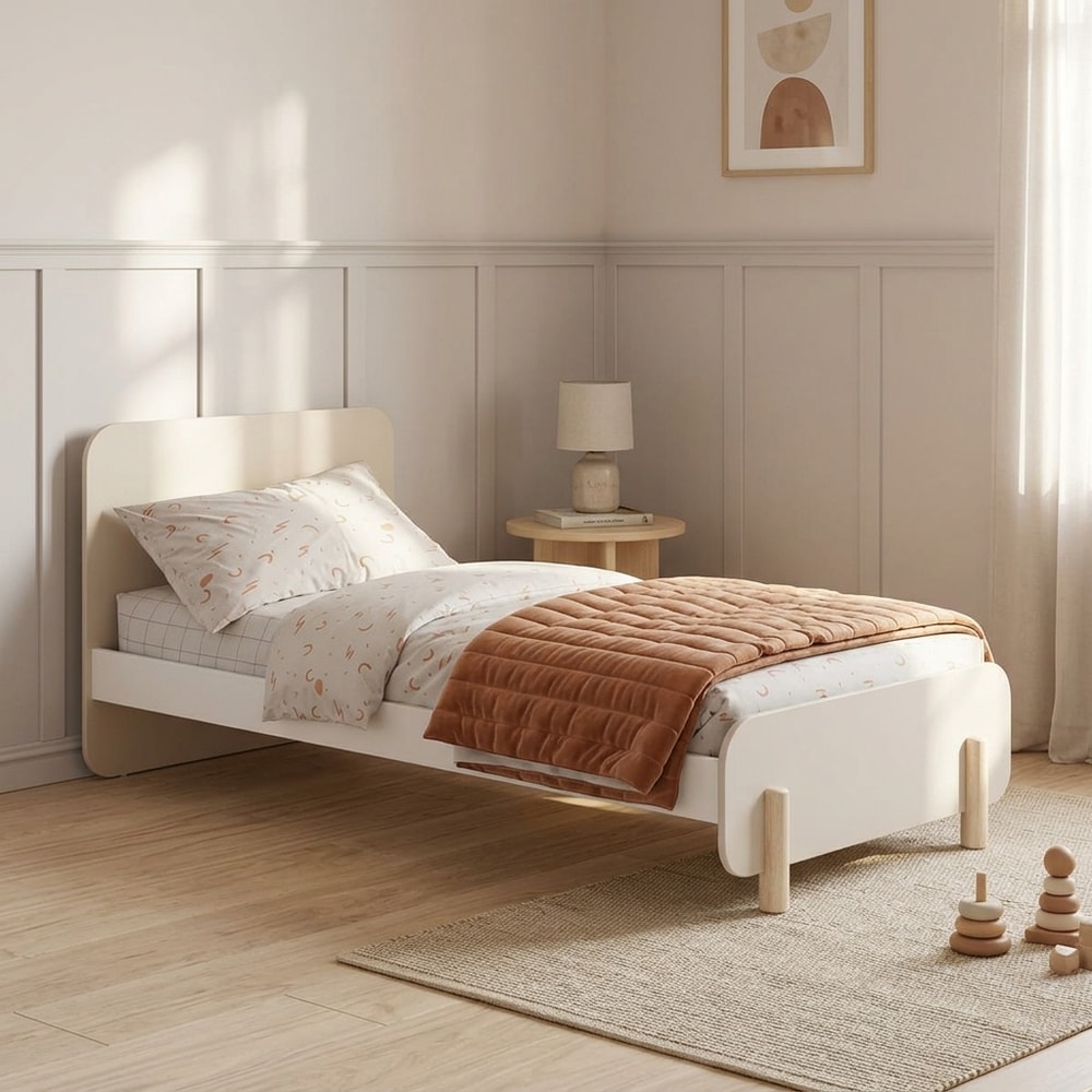 Cama Juvenil Bicolor con Somier Incluido