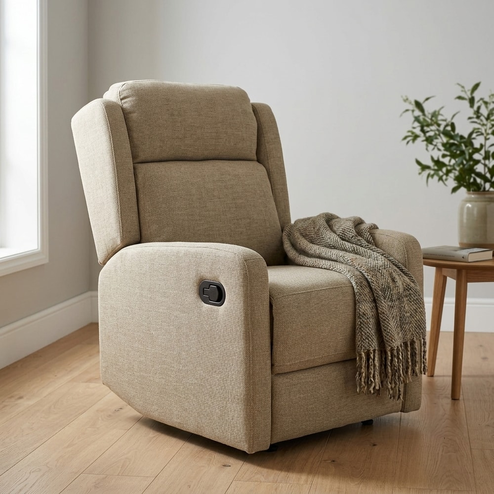Sillón Relax Manual Tapizado Beige