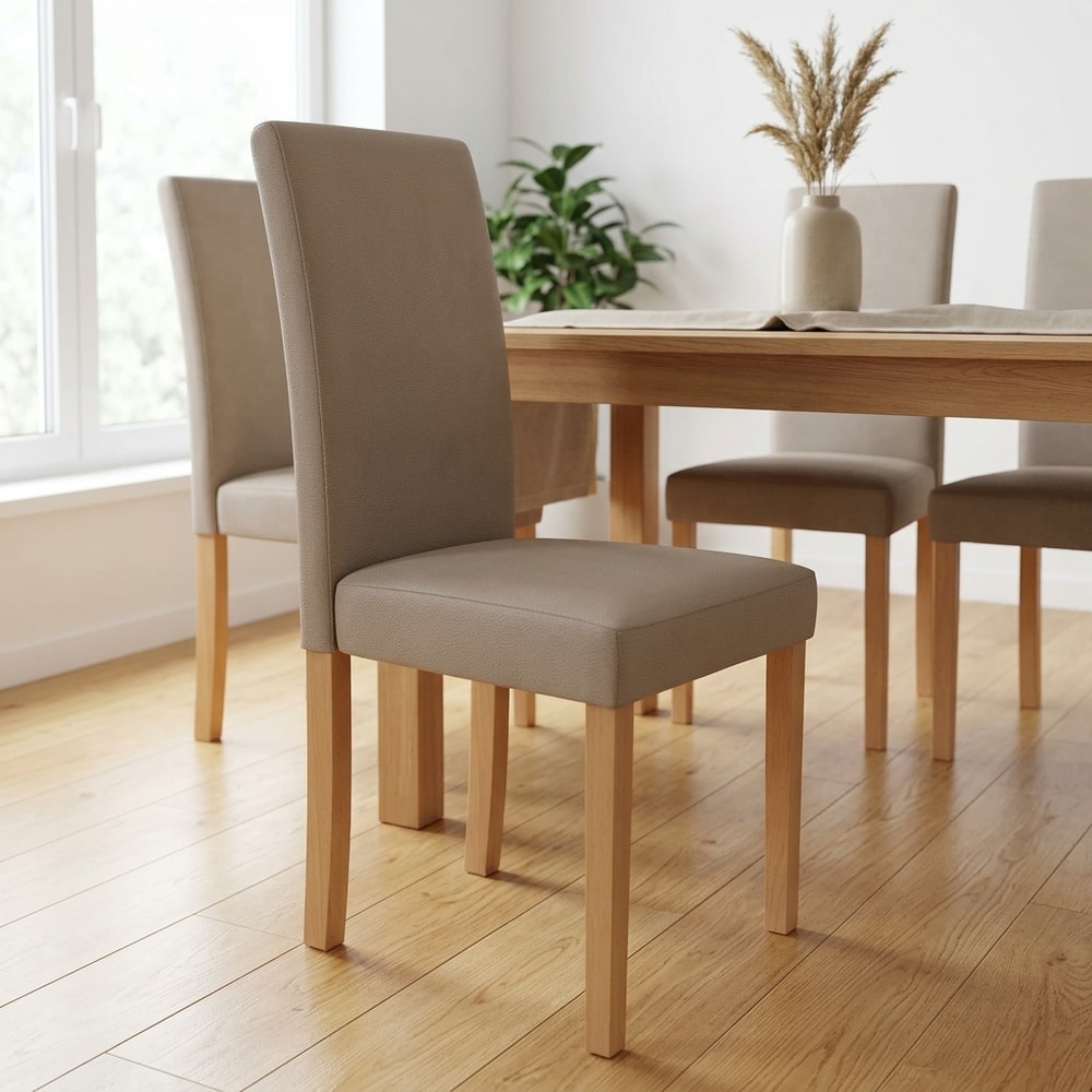 Pack 4 sillas comedor tapizadas madera