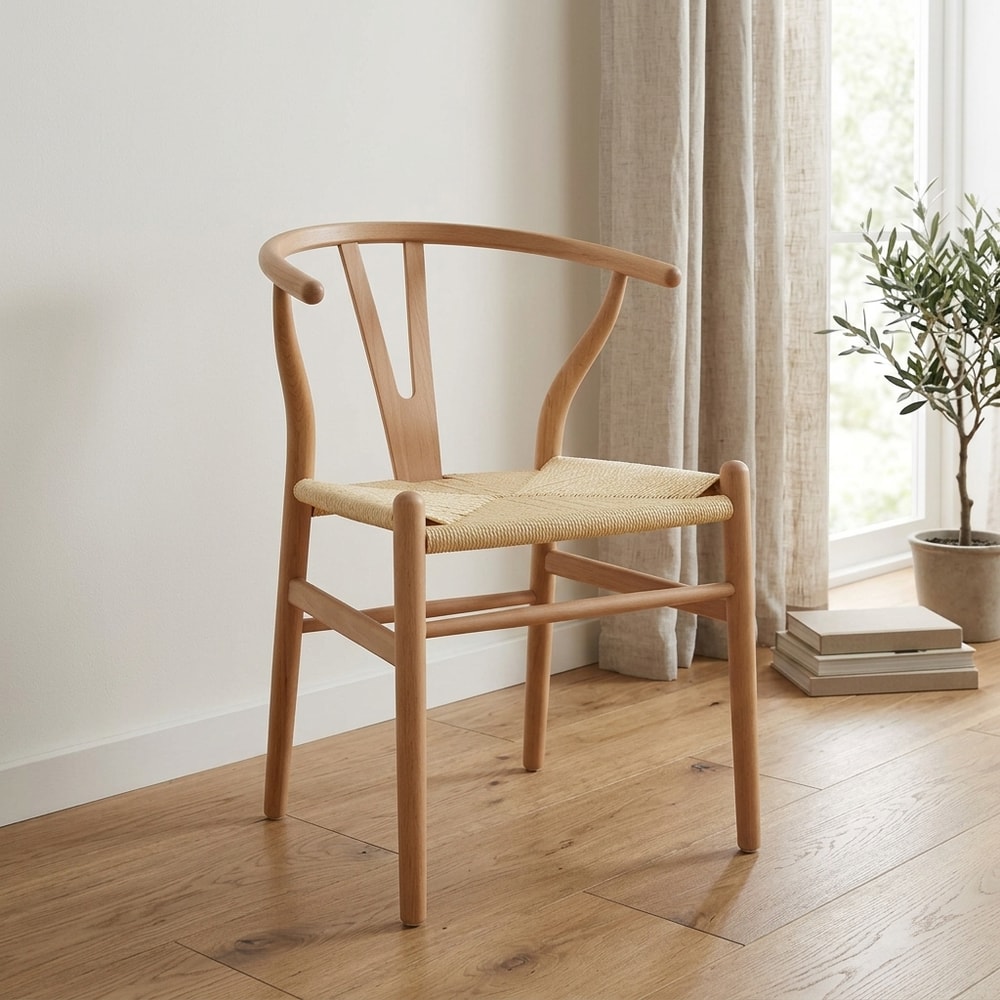 Silla de comedor Wish madera de haya y fibra
