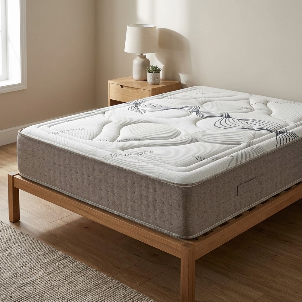Colchón viscoelástico ergonómico beige