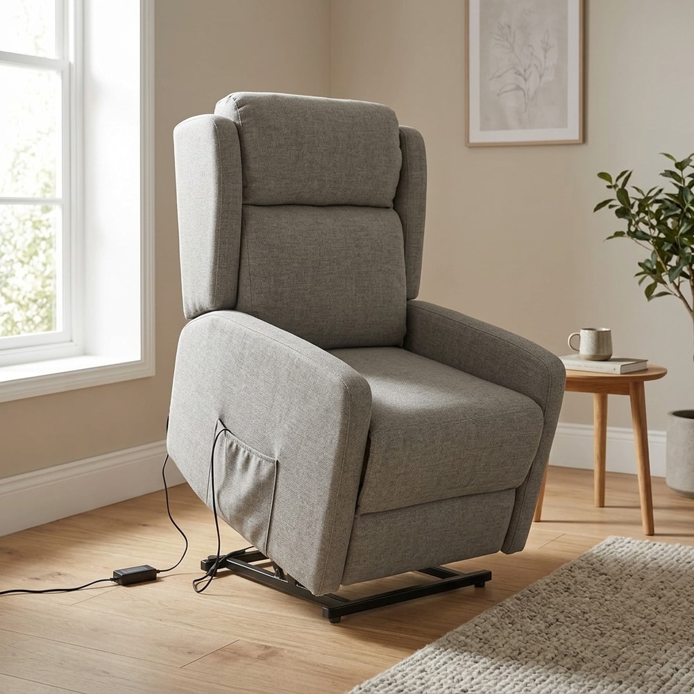 Sillón Relax Levanta Personas Motorizado Gris
