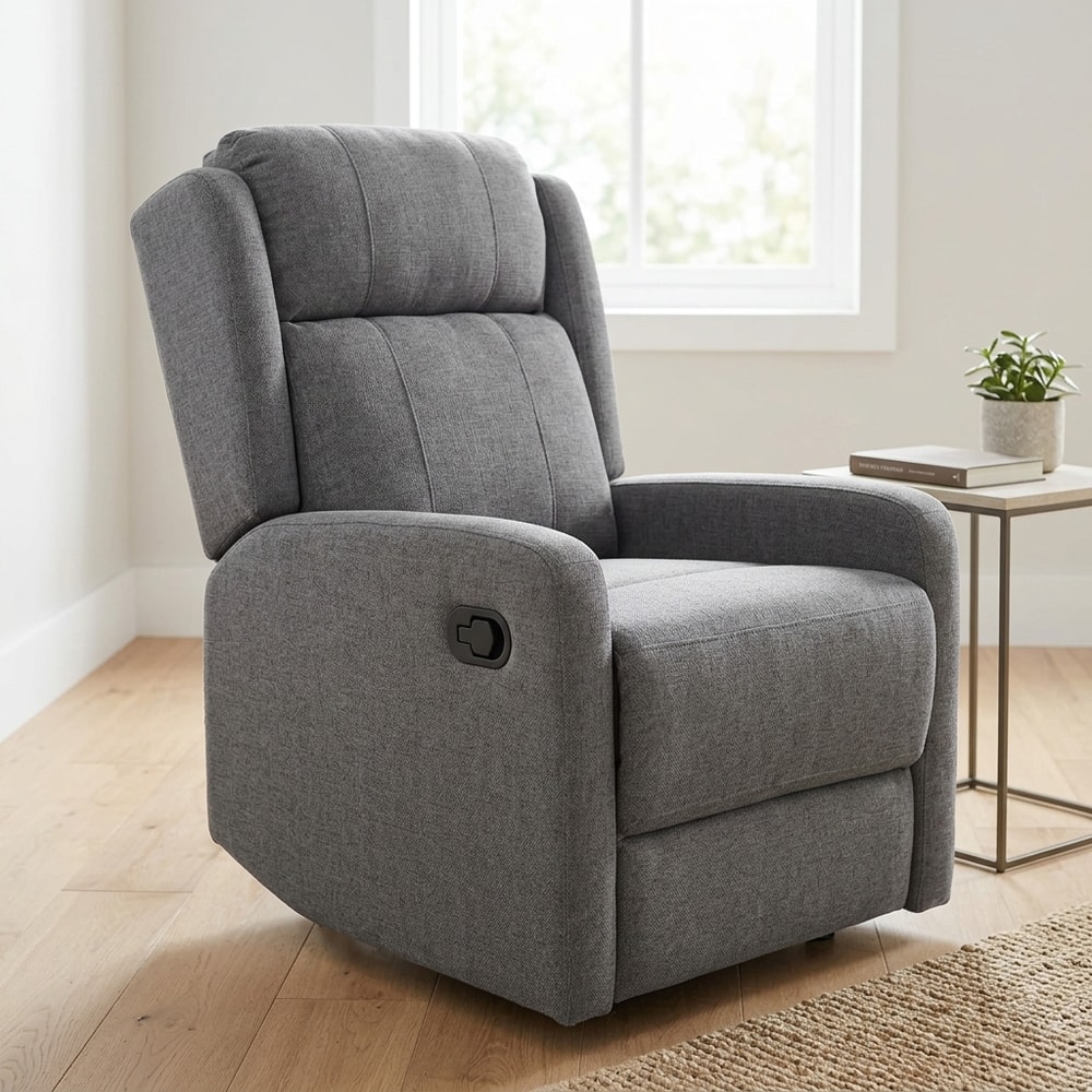 Sillón Relax Manual Tapizado Gris