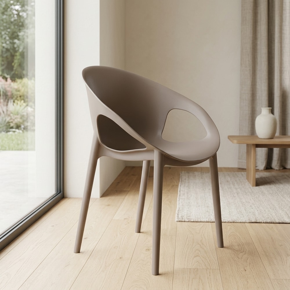 Silla Apilable de Polipropileno Color Tórtora