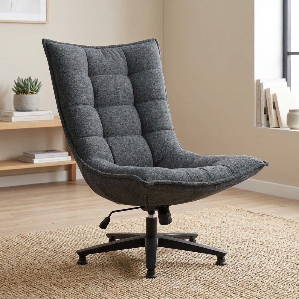 Butaca giratoria ergonómica gris oscuro
