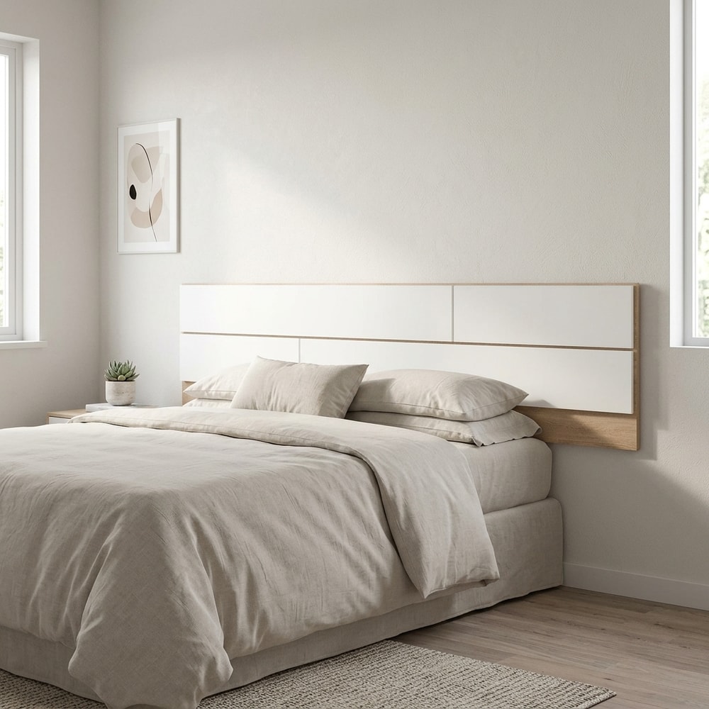 Cabecero de cama bicolor estilo moderno