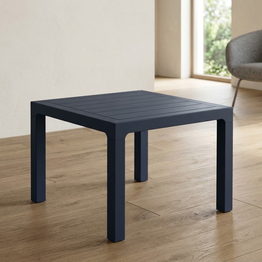 Mesa de exterior en polipropileno color antracita