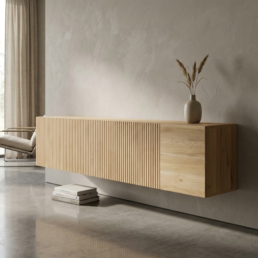 Cabecero de Cama con Diseño de Listones Beige