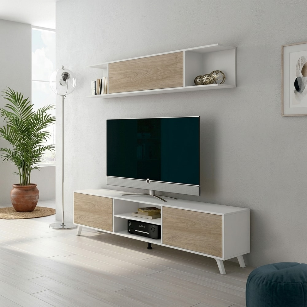 Mueble de salón para TV con estante superior