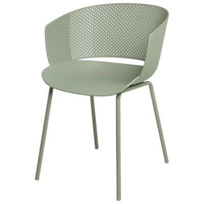 Silla polipropileno menta y metal. BRIGIDA verde