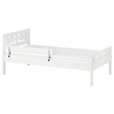 KRITTER Estructura de cama con somier - blanco 70x160 cm