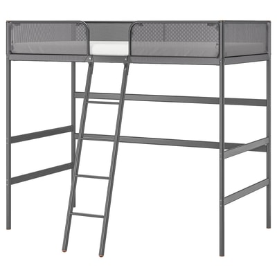 TUFFING Estructura cama alta - gris oscuro 90x200 cm