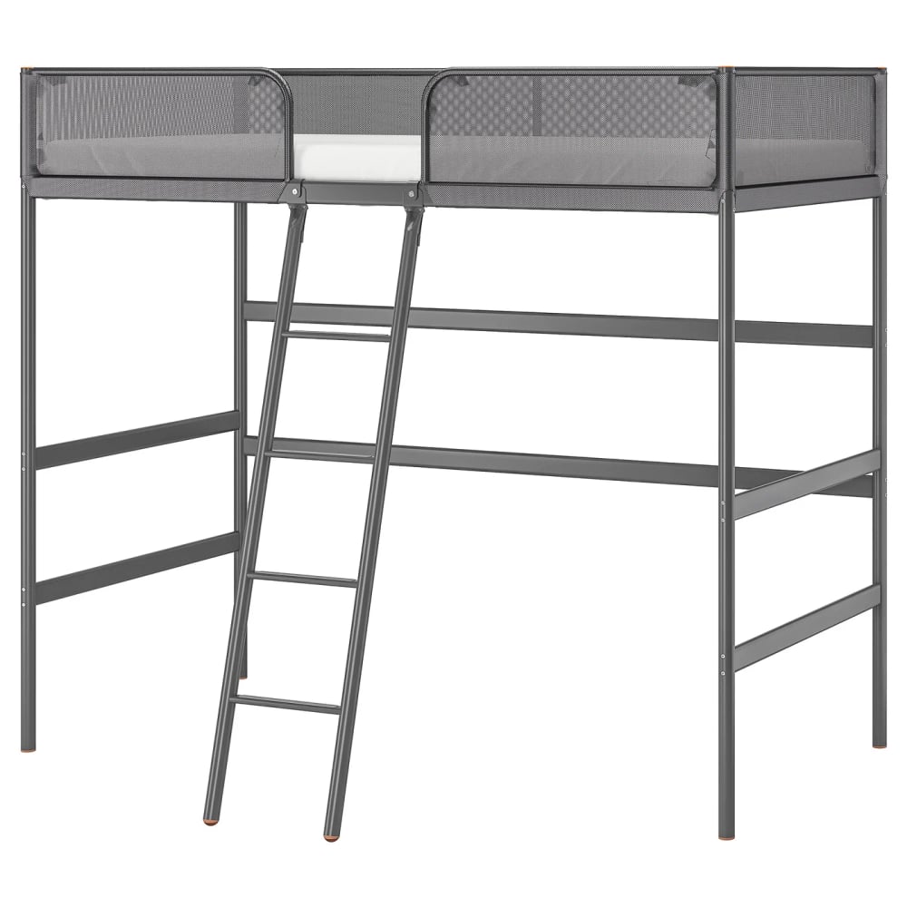 TUFFING Estructura cama alta - gris oscuro 90x200 cm