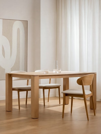 Mesa de comedor Lennan beige