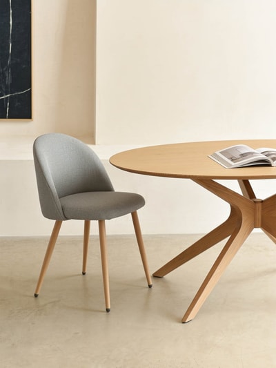 Silla de comedor Brila gris