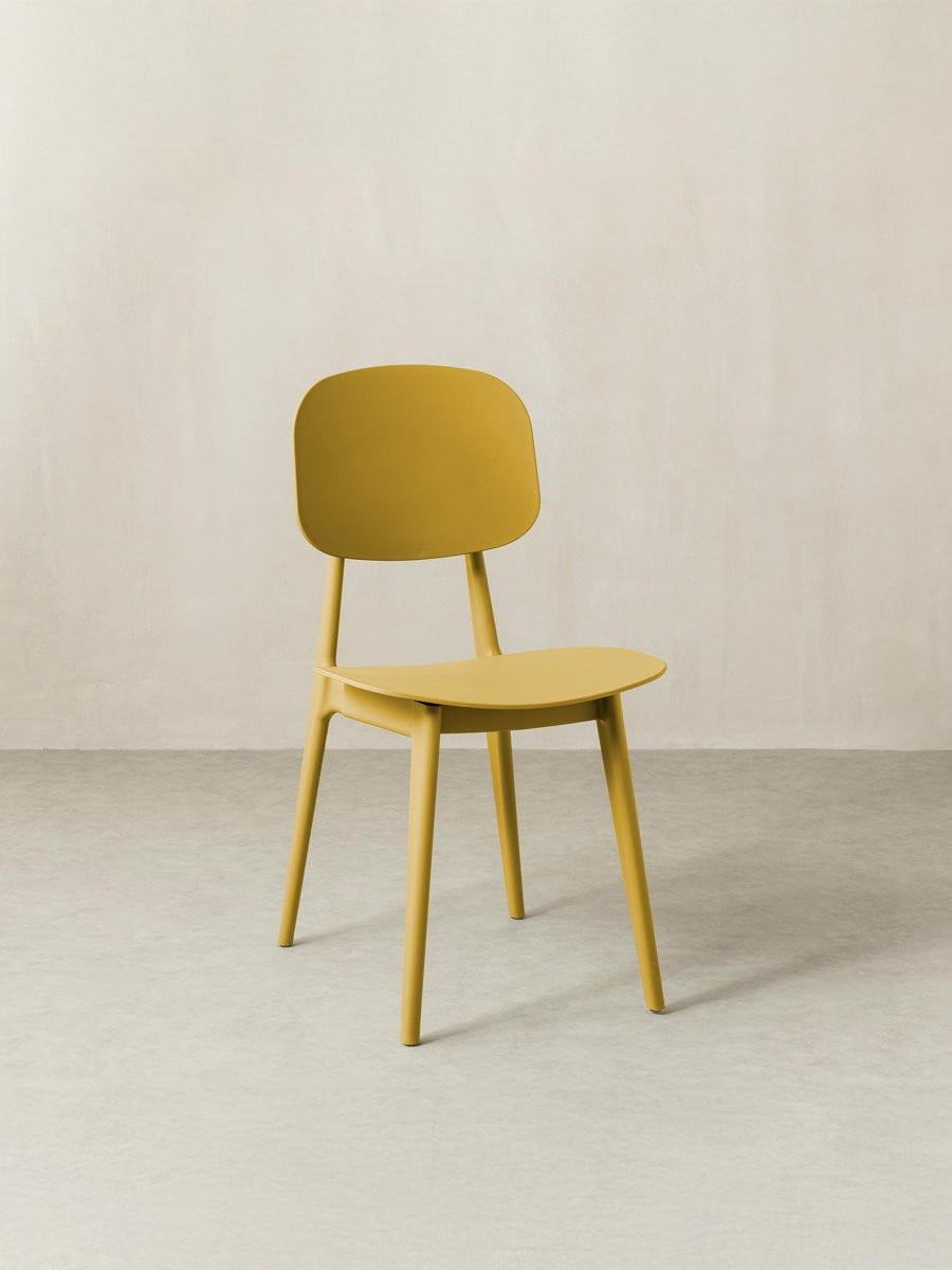 Silla de comedor Helm amarillo