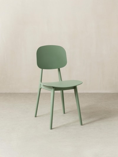 Silla de comedor Helm verde