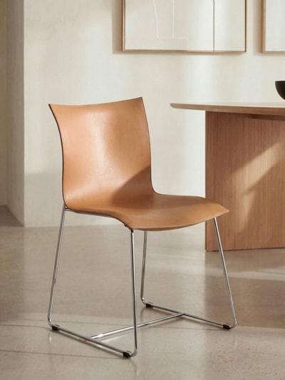 Silla de comedor Lancel marrón