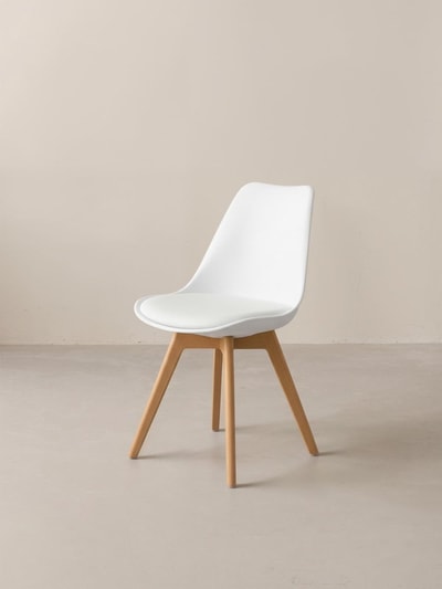 Silla de comedor Scandinavian blanco