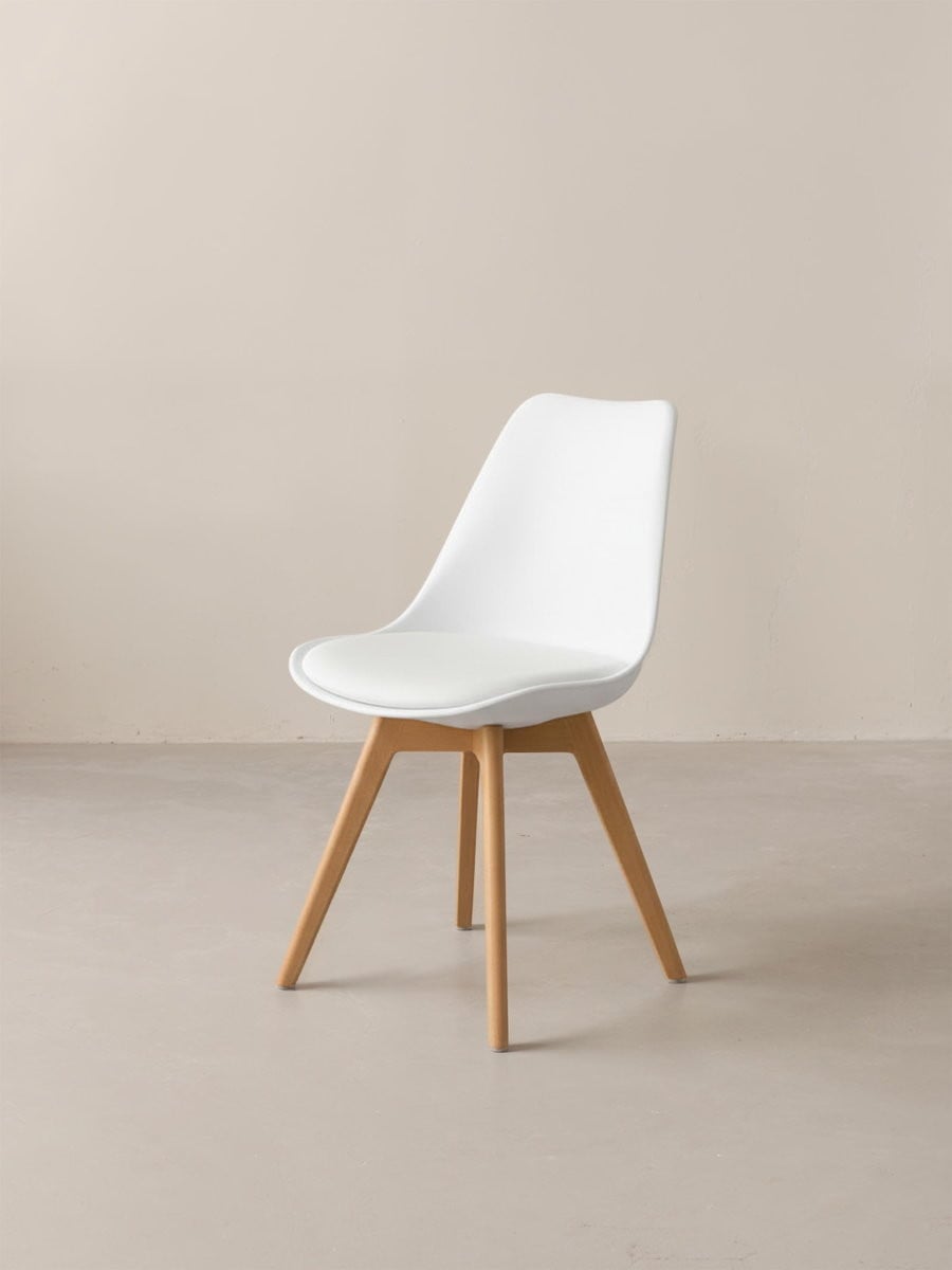 Silla de comedor Scandinavian blanco