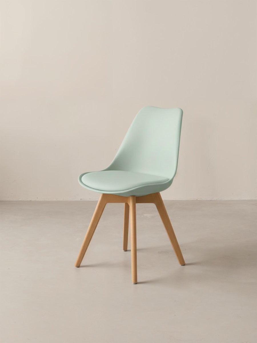 Silla de comedor Scandinavian verde