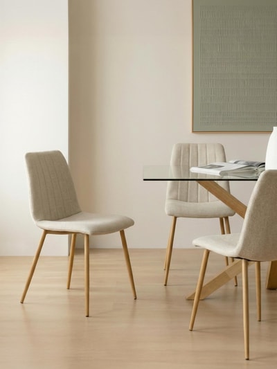 Silla de comedor Wismar beige