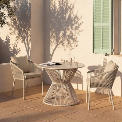 Mesa de exterior Kadek beige